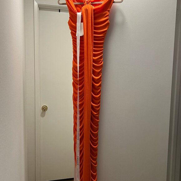 Khanum's, Small, Orange, Formal, Maxi Length, - Picture 4 of 5